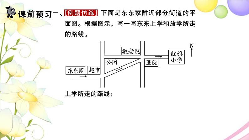 苏教版六年级数学下册第五单元确定位置第3课时用方向和距离描述简单的行走路线习题课件第2页