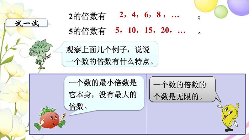 苏教版五年级数学下册第三单元因数与倍数第1课时因数与倍数教学课件07