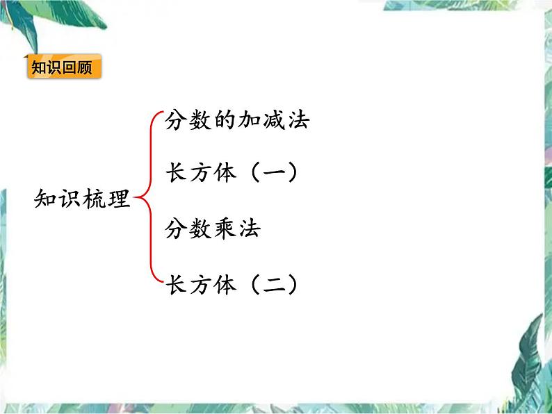 北师大版五年级数学下册《整理与复习》优质课件第2页