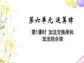 苏教版四年级数学下册第六单元运算律第1课时加法交换律和加法结合律教学课件