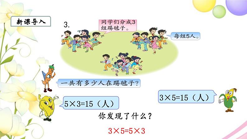 苏教版四年级数学下册第六单元运算律第3课时乘法交换律和乘法分配律教学课件第3页