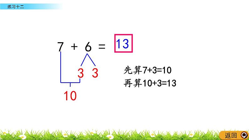 10.4 苏教版数学一年级上册第十单元《20以内的进位加法》-课后练习PPT课件第3页