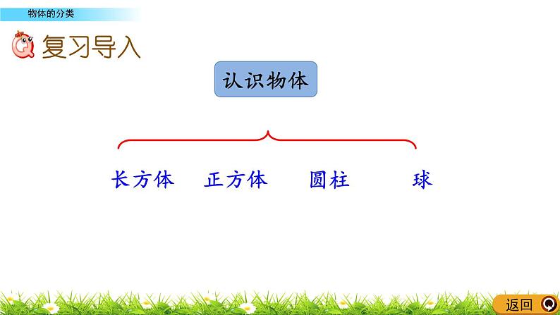 11.3 苏教版数学一年级上册第十一单元《综合复习》之物体的分类PPT课件02