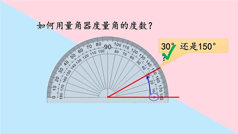 四年级上册数学课件-2.6 角的度量（二） 北师版07