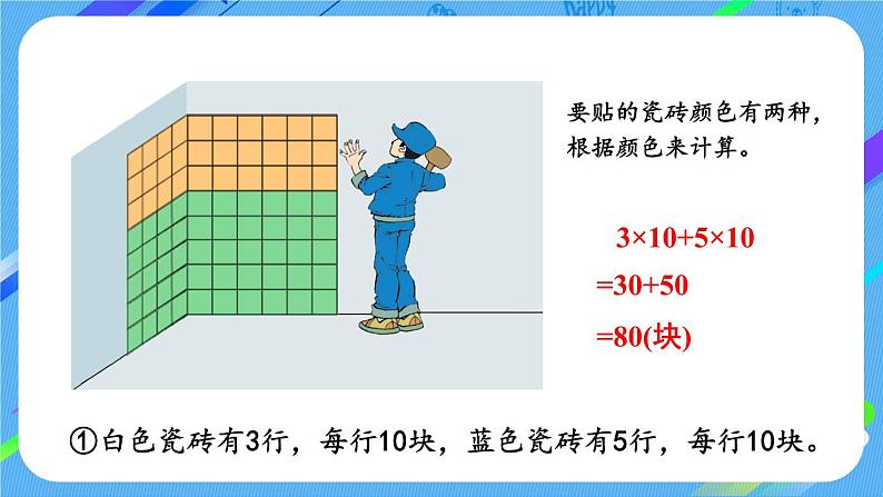 四年级上册数学课件-4.6 乘法分配律北师版第5页