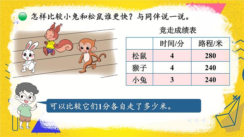 四年级上册数学课件-6.8 路程、时间与速度（1） 北师版第8页