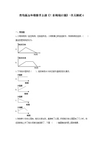 青岛版 (六三制)五年级上册七 绿色家园——折线统计图单元测试随堂练习题