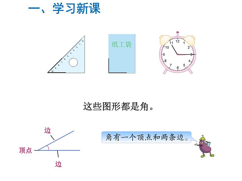 二年级数学下册课件-第1课时   角的初步认识-苏教版(共21张PPT)第3页