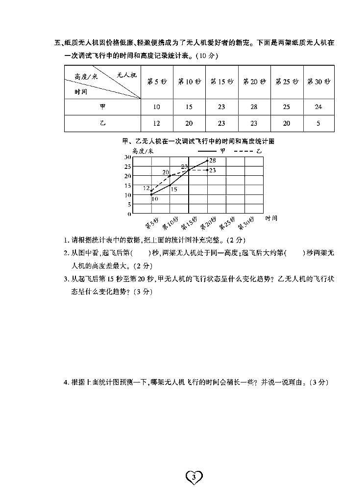 2022春苏教版数学五年级下册期末测试卷（含答案）第3页