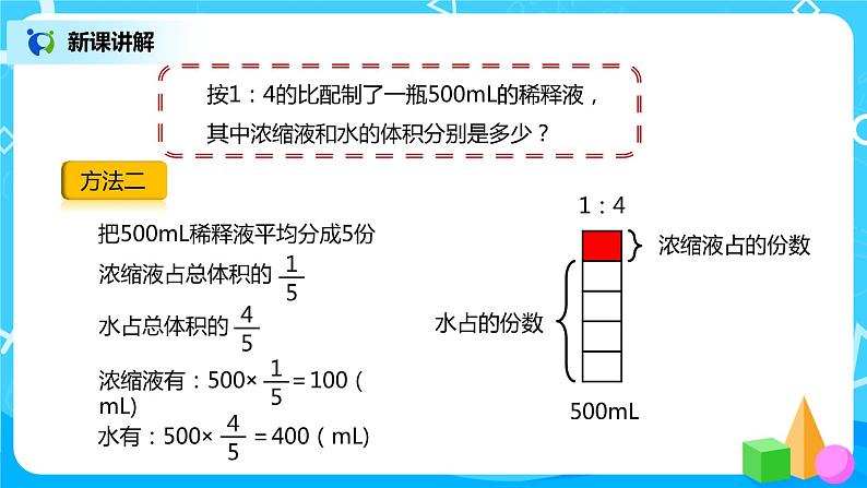 人教版小学数学六年级上册4.3《比的应用》PPT课件+教学设计+同步练习06