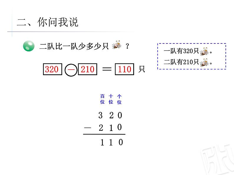 二年级下册数学课件-6.2.1 三位数加减三位数（不进位、不退位）的笔算｜冀教版  (共16张PPT)第8页