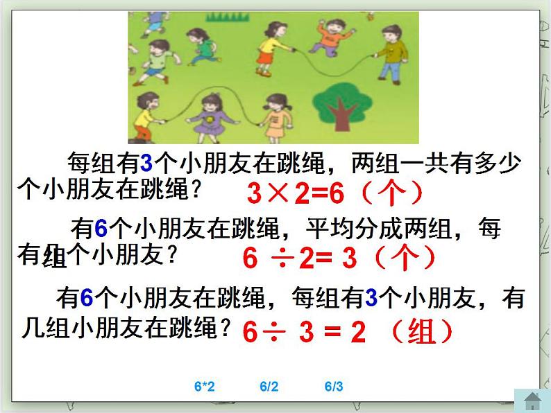 【沪教版五年制】二年级上册第四单元  看图编乘、除法问题 ppt课件第5页