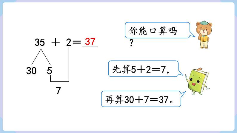 人教版二年级数学上册课件 第2单元 100以内的加法和减法（二） 第1课时  不进位加（1）04