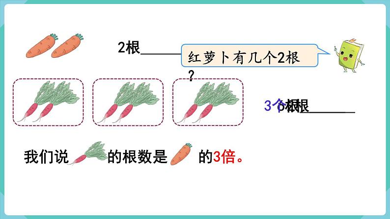 人教版三年级数学上册课件 第5单元  倍的认识 第1课时  倍的认识04