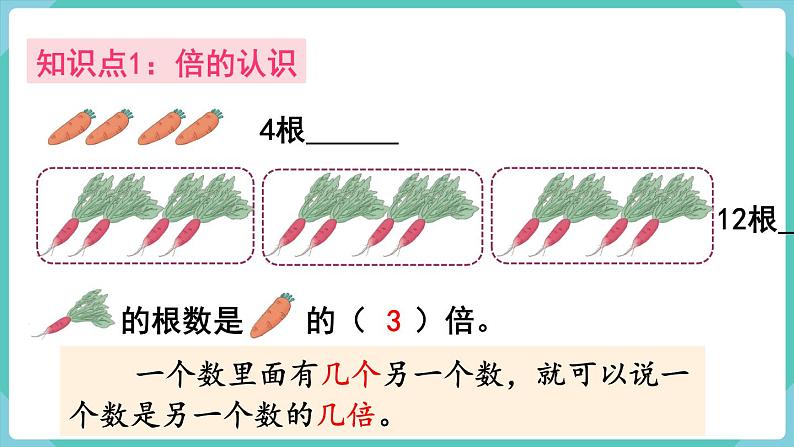 人教版三年级数学上册课件 第5单元  倍的认识 第4课时  整理和复习03