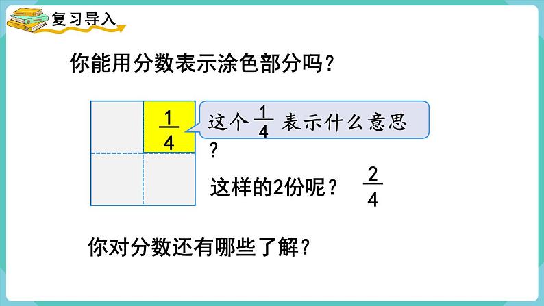 人教版三年级数学上册课件 第8单元  分数的初步认识 第6课时  分数的简单应用（1）02