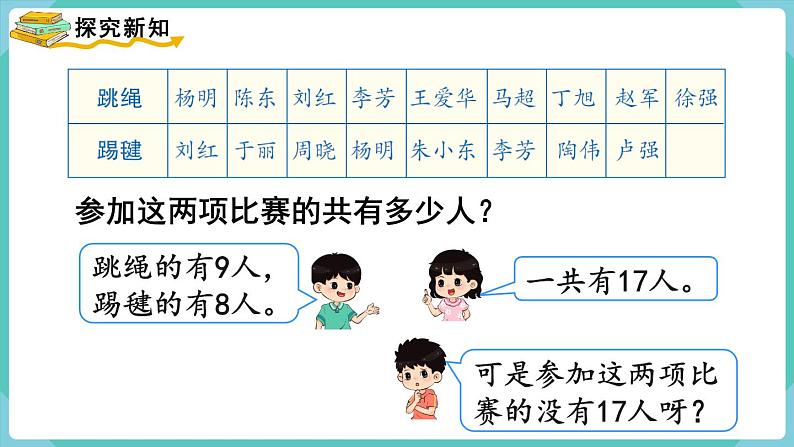 人教版三年级数学上册课件 第9单元  数学广角——集合第3页