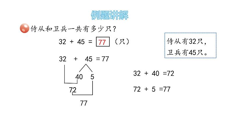 二年级下册数学课件-4.1-两位数加减两位数的口算 青岛版(共14张PPT)第5页