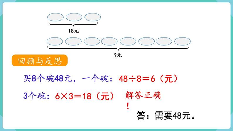 人教版三年级数学上册课件 第6单元  多位数乘一位数 第9课时  解决问题（2）06