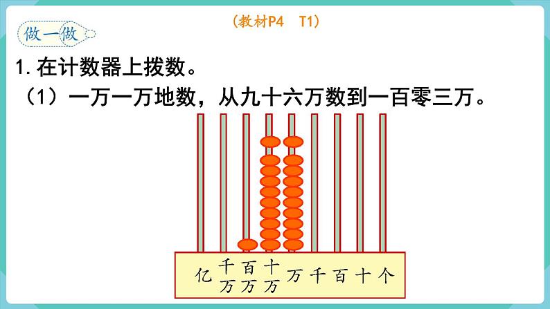 人教版四年级数学上册课件 第1单元 大数的认识  第1课时  亿以内数的认识08