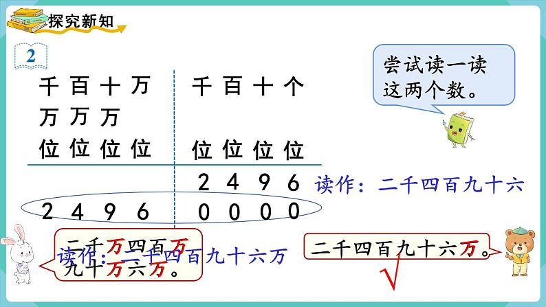 人教版四年级数学上册课件 第1单元 大数的认识  第2课时  亿以内数的读法03