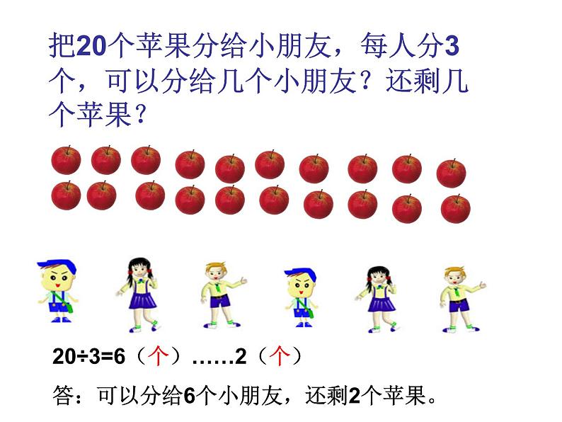 二年级下册数学课件-整理与复习 2 有余数的除法整理复习｜冀教版第3页