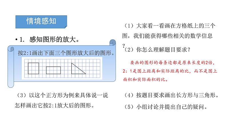 六年级下册数学课件－第四单元11.图形的放大与缩小（创新） 人教版(共9张PPT)04