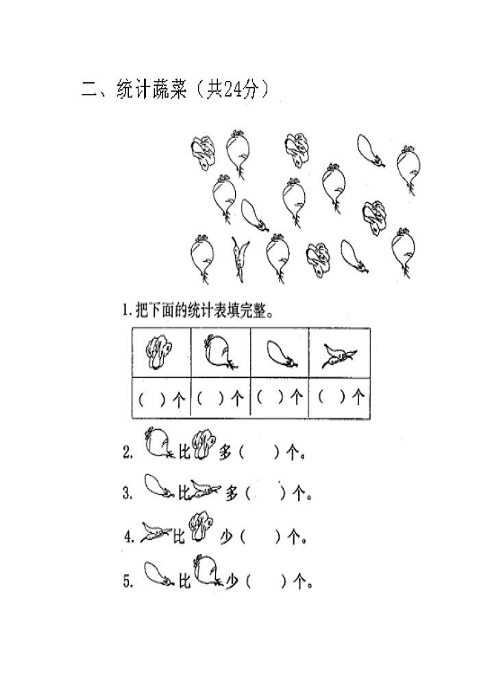 第九单元 我换牙了——统计 单元测试题第2页