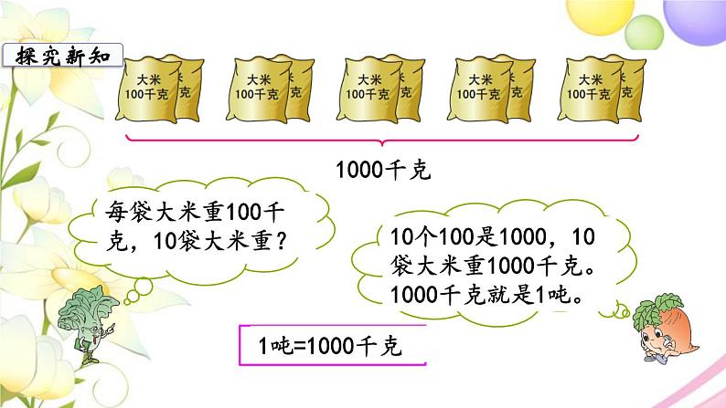 苏教版三年级数学下册二千米和吨第2课时认识吨教学课件05