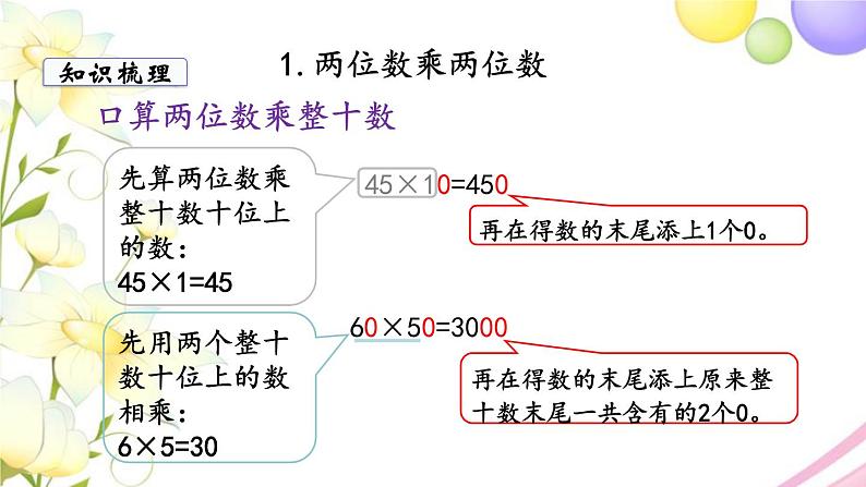 苏教版三年级数学下册十期末复习第1课时两位数乘两位数混合运算教学课件第6页