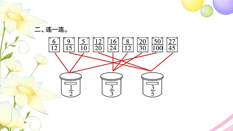 苏教版五年级数学下册第四单元分数的意义和性质第10课时练习课习题课件第4页