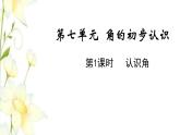 苏教版二年级数学下册七角的初步认识第1课时认识角教学课件