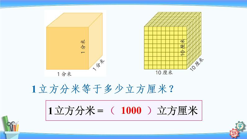 2022年苏教版六年级上册数学第一单元第10课时 体积单位间的进率第6页