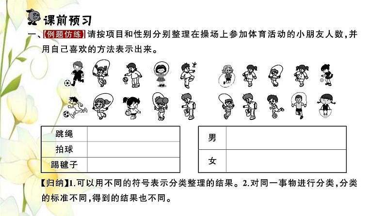 苏教版二年级数学下册第八单元数据的收集和整理一习题PPT课件02
