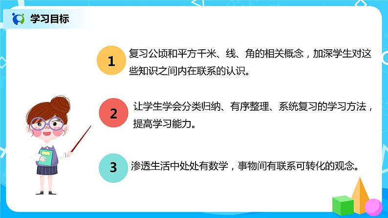 人教版数学四年级上册9.3《公顷和平方千米、角的度量》课件+教学设计03