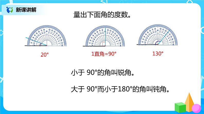人教版数学四上3.3 《角的分类和画角》课件+教学设计07