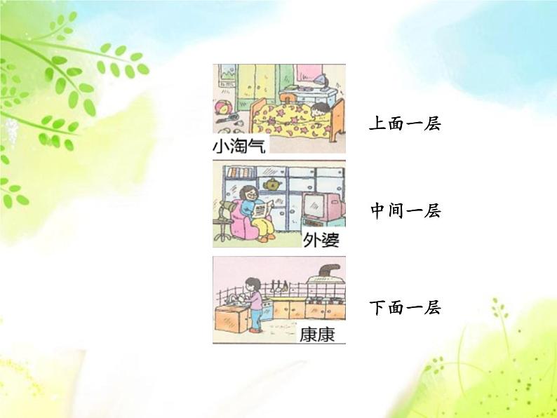 一年级下册数学课件-5.2   上 中 下 左 中 右  ▏沪教版 (共13张PPT)第3页