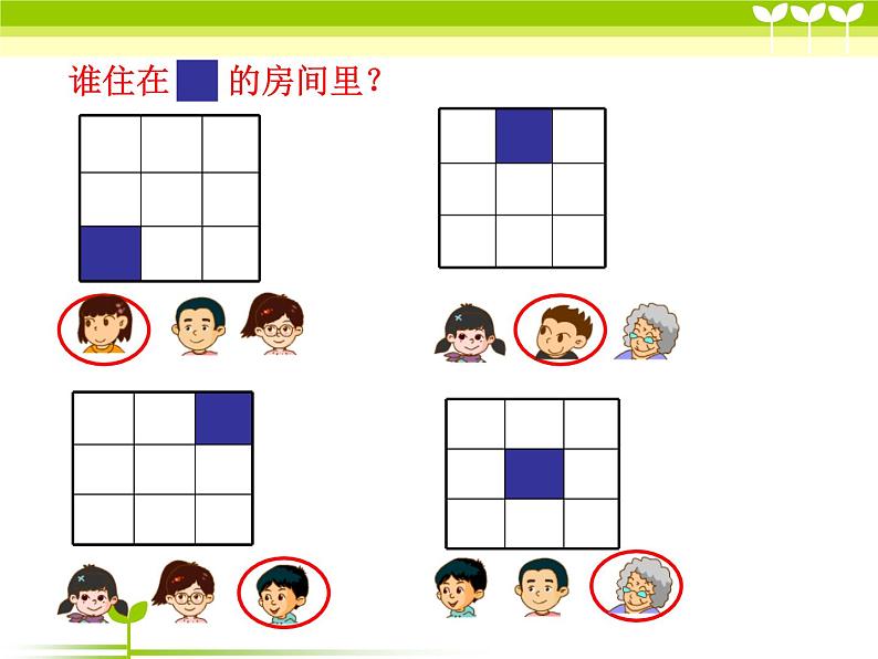 一年级下册数学课件-5.2   上 中 下 左 中 右  ▏沪教版 (共17张PPT) (1)第5页