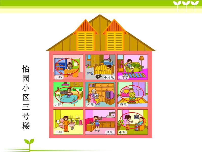 一年级下册数学课件-5.2   上 中 下 左 中 右  ▏沪教版 (共17张PPT) (1)第6页