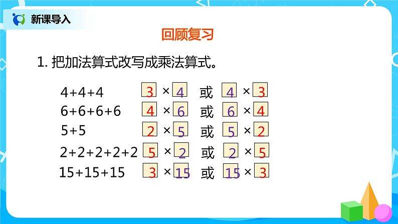 人教版数学二年级上册4.2《5的乘法口诀》课件+教学设计04