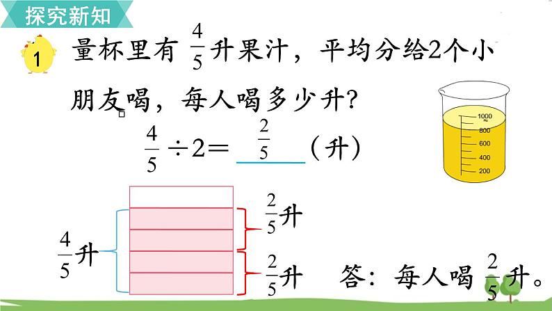 苏教版数学六年级上册 第三单元 分数除法 3.1 第1课时 分数除以整数　PPT课件+教案04