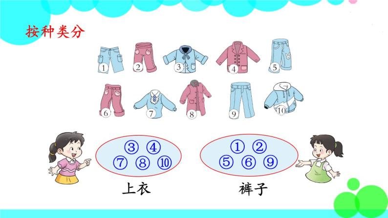 西师大版数学1年级上册 第三单元  分一分  认识图形 第1课时  分一分 PPT课件07