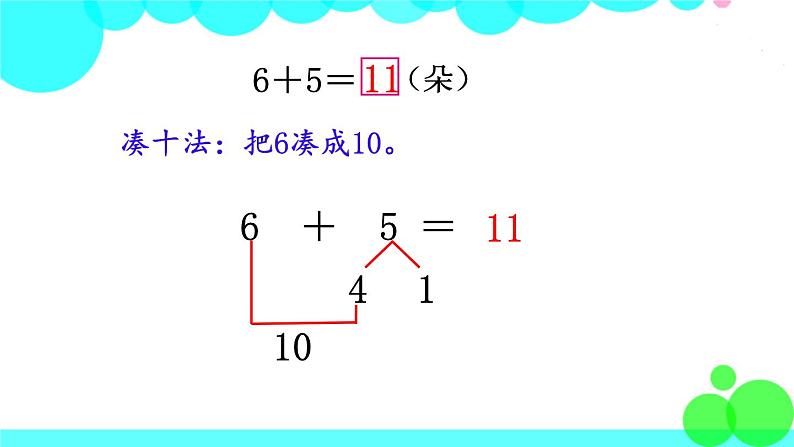 西师大版数学1年级上册 第五单元  20以内的进位加法 第5课时  7，6加几 PPT课件07