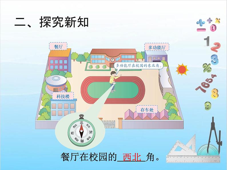 人教版二年级下册数学课件第3课时    位置与方向（一）（例3）04