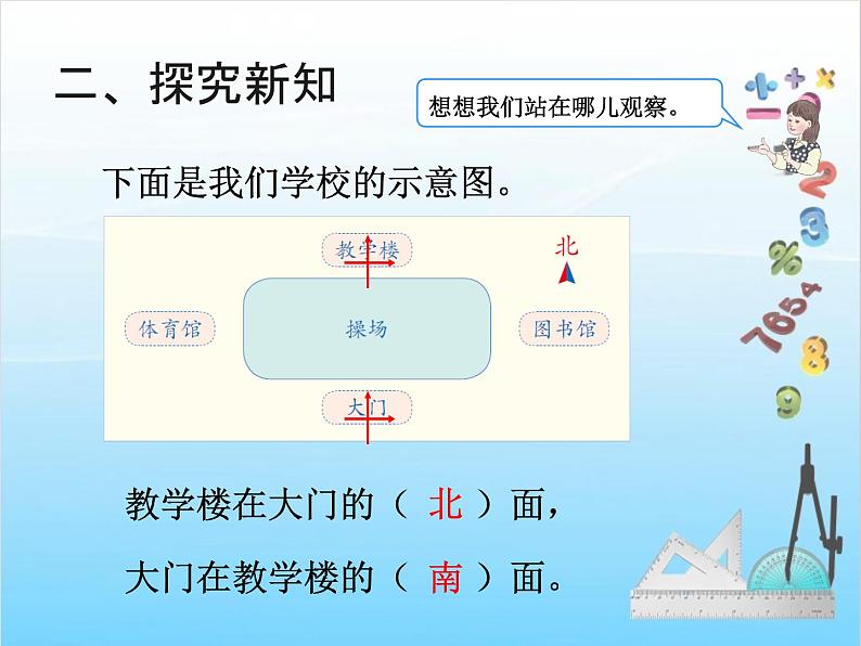 人教版二年级下册数学课件第2课时   位置与方向（一）（例2）06