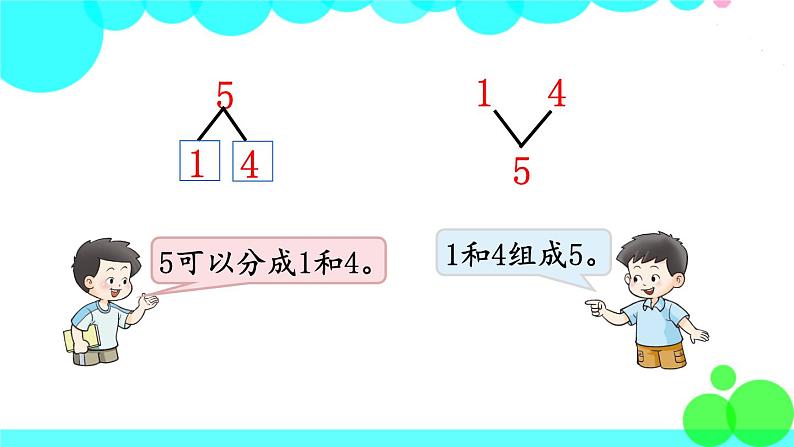 西师大版数学1年级上册 第一单元  10以内数的认识和加减法（一） 第3课时  2～5的分解与组成 PPT课件04