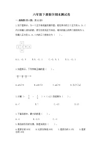 六年级下册数学期末测试卷带答案（夺分金卷）