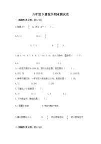 六年级下册数学期末测试卷带答案（能力提升）