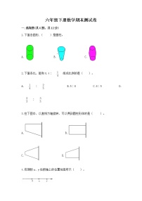 六年级下册数学期末测试卷带答案（达标题）