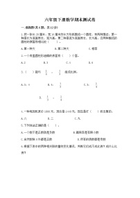 六年级下册数学期末测试卷（综合题）